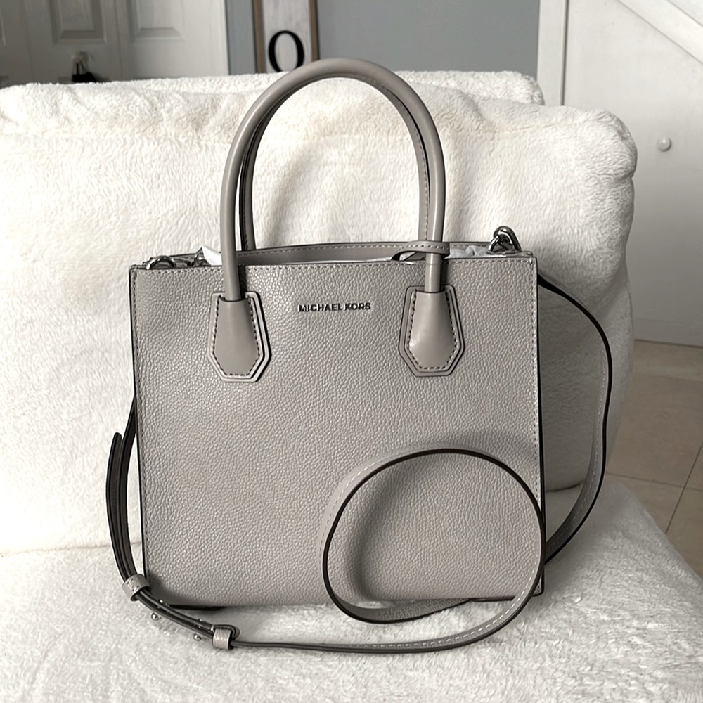 Mercer Medium Logo and Leather Accordion Crossbody